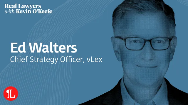 Ed Walters on Blogs as Secondary Law and the Future of Legal AI